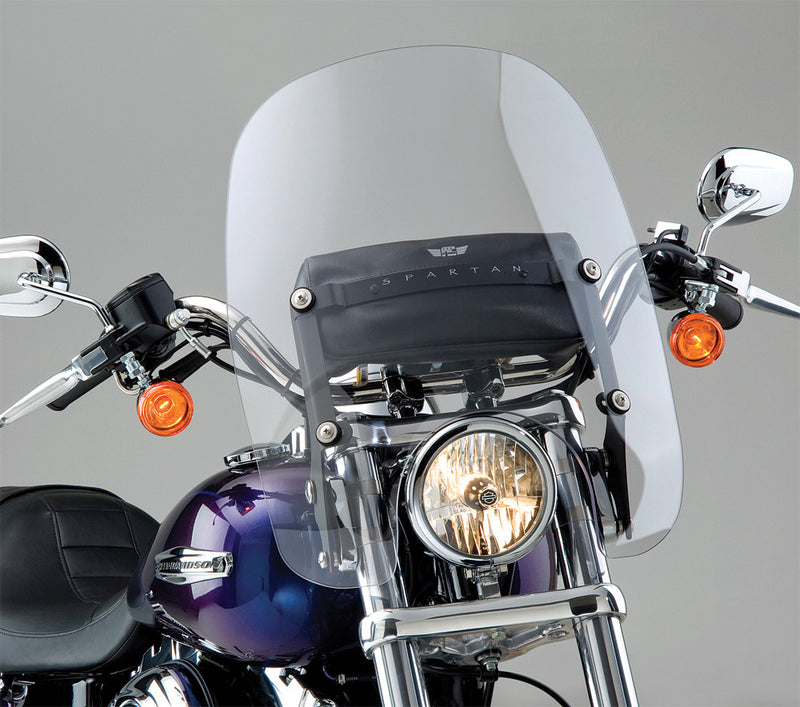 National Cycle Spartan Windshield Clear Quick Release 17" - N21301 For Harley 1980-2013