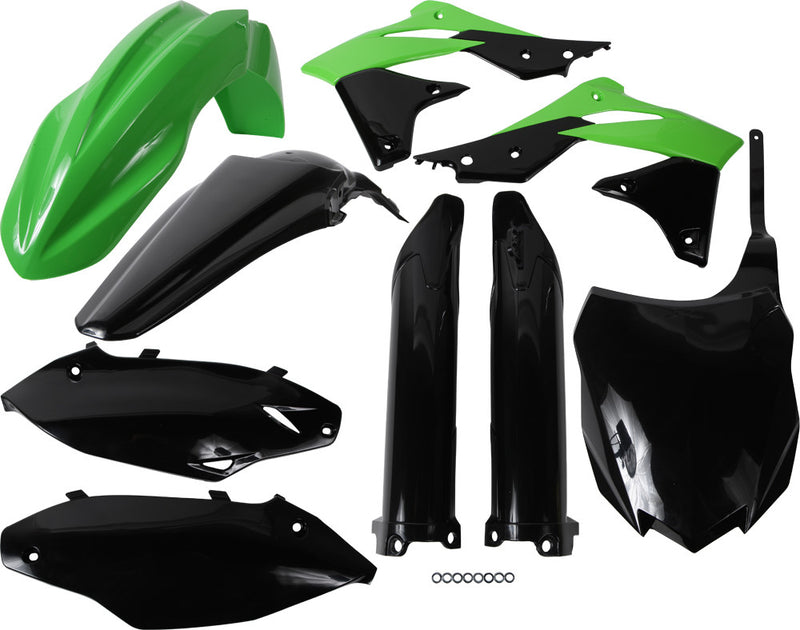 Acerbis Full Plastic Kit Green - 2314183914 Kawasaki KX 250 2013-2016