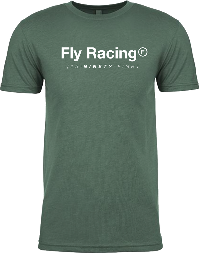 Fly Racing 354-0315S 354-0315S FLY TRADEMARK TEE FOREST GREEN HEATHER SM