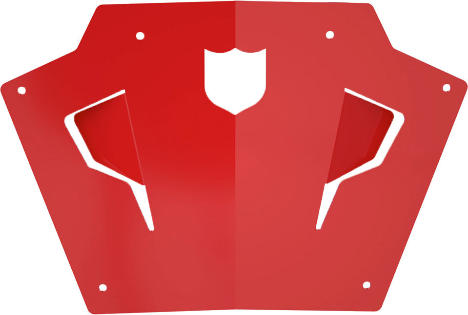 Pro Armor 67-99363RD P199P363RD FRONT SPORT BUMPER SKID PLATE RED POL