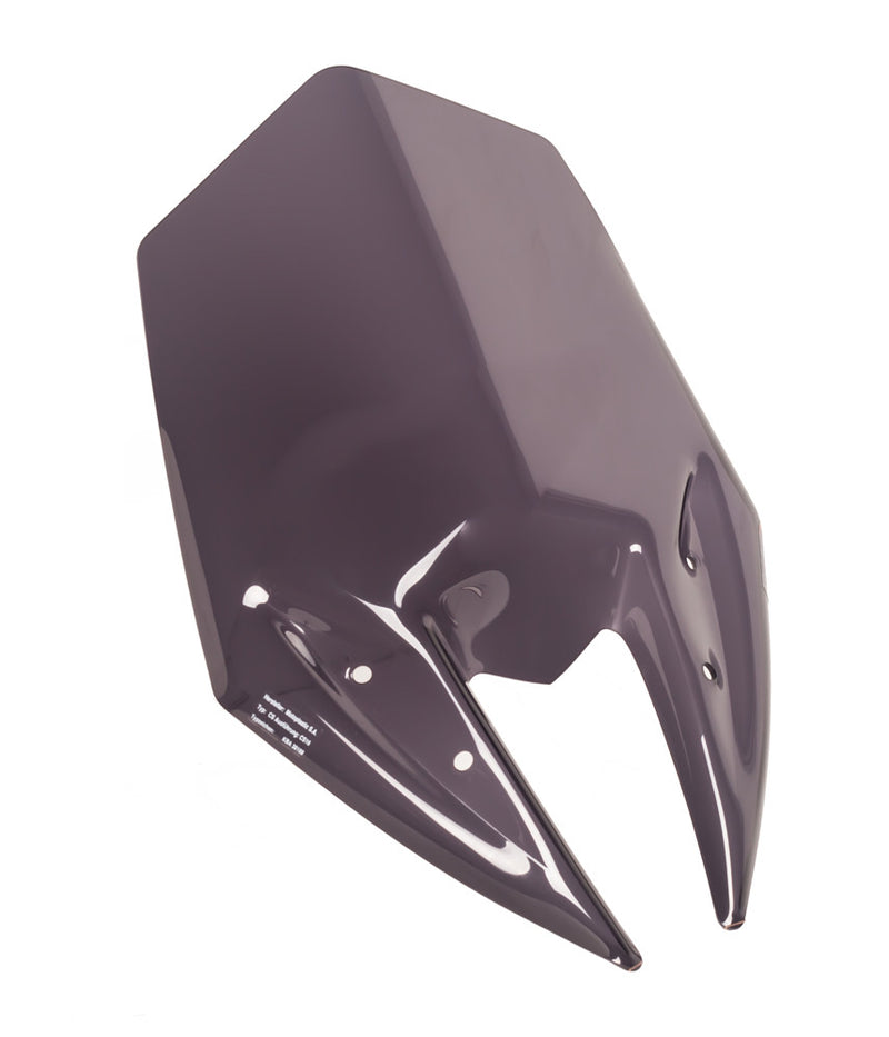 Puig Hi-Tech Parts Windscreen Naked NEW GEN Sport Dark Smoke - 6401F Kawasaki 800 2016-2017