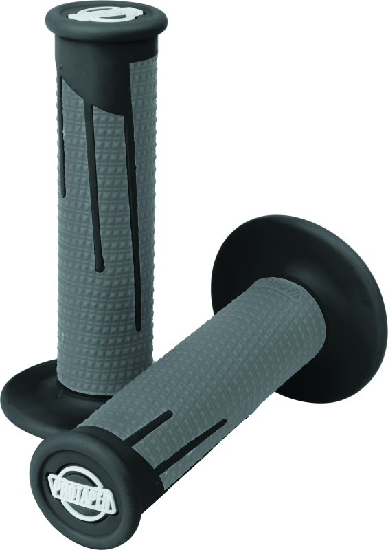 ProTaper 021689 Full Diamond Clamp-on Grips - Black/dark Gray - Photo - Primary