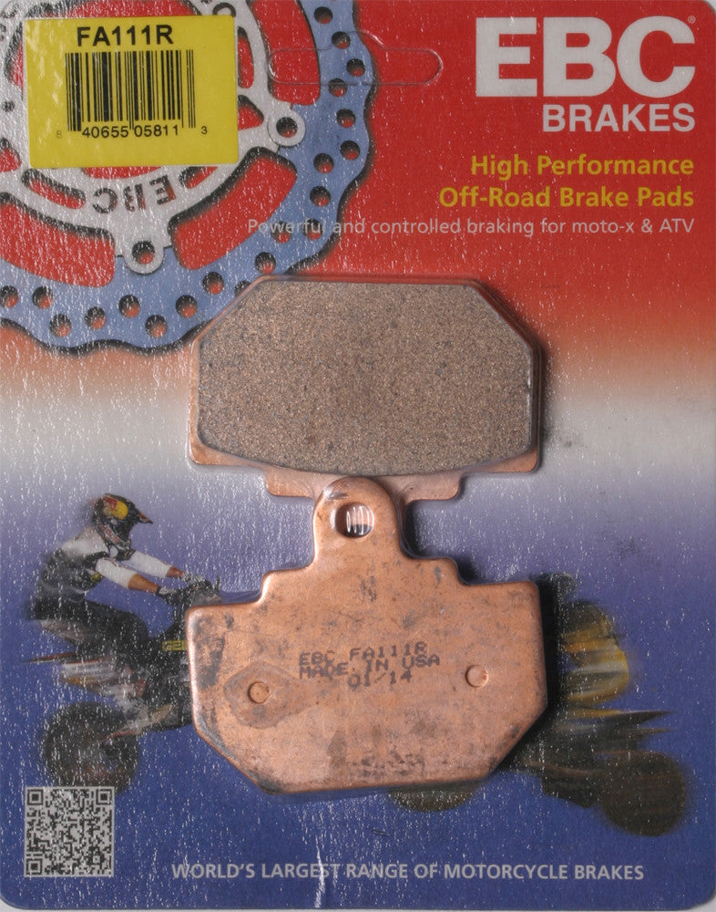 Ebc Brake Pads Sintered R Series - FA111R Honda FL350R Odyssey / FL400R Pilot 1989-1990