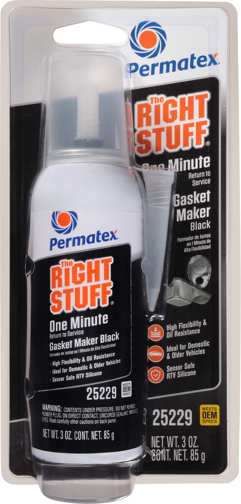 Permatex 59-9203 25229 RIGHT STUFF BLACK ONE MINUTE GASKET 3 OZ
