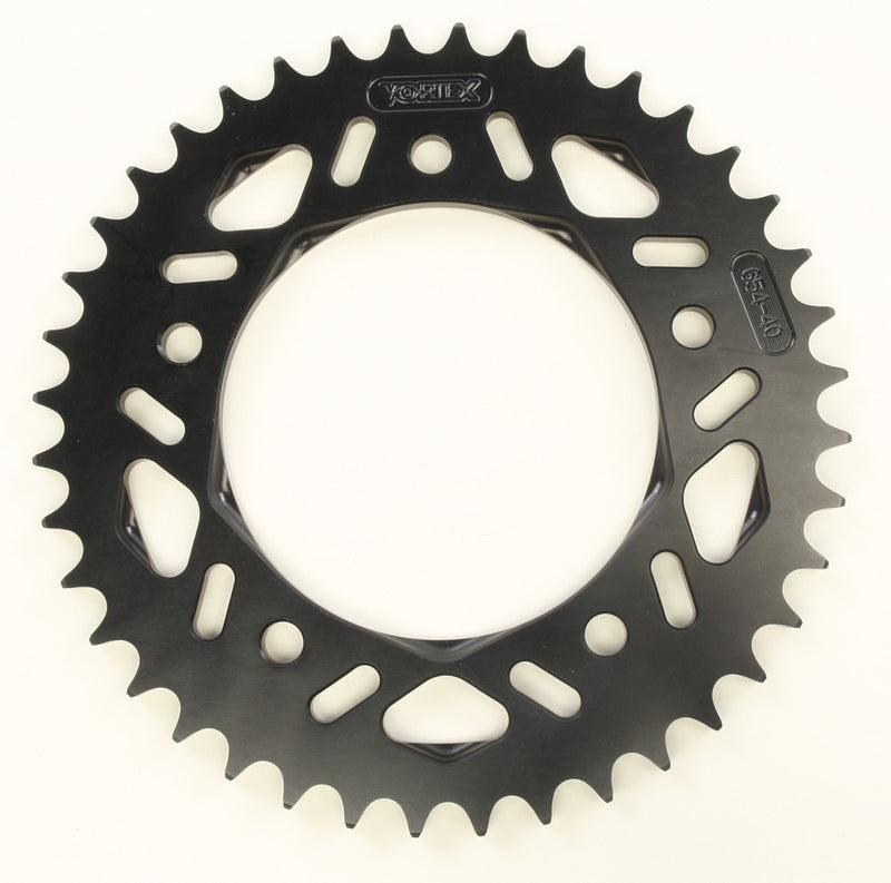 Vortex Rear F5 Sprocket Aluminum 40T-525 Black HC Yamaha - 654K-40