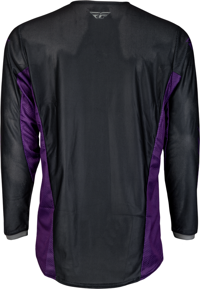 Fly Racing Kinetic Mesh Rave Jersey Black Purple Silver LG