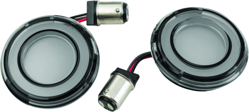 Kuryakyn 2905 Tracer L.e.d. Turn Signal Inserts Red/red Smoke Lens Rear - Photo - Primary
