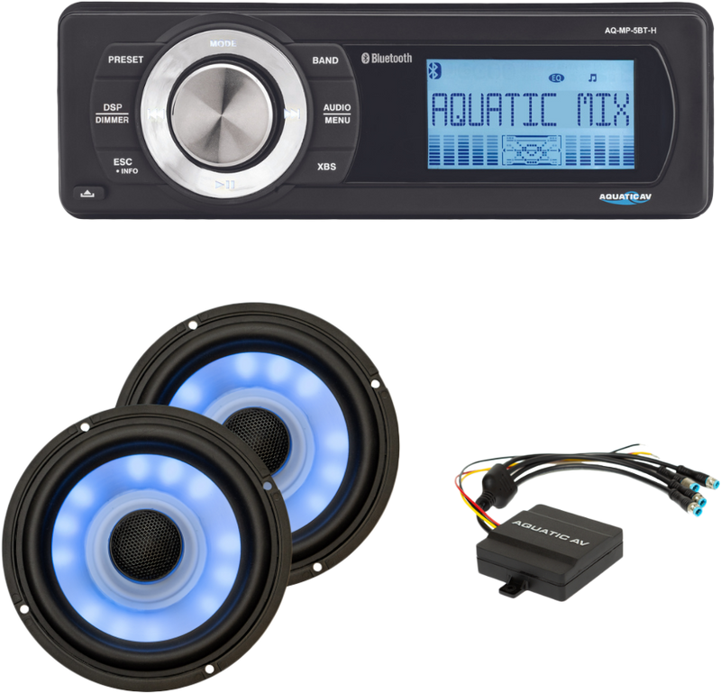 Aquatic Av Ultra RGB AND Stereo Kit `98 - HK104 For Harley Touring 1998-2013