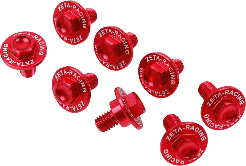 Zeta Fork Guard Bolt Honda RED - ZE88-9102 Honda CRF450L / CRF450RL 2019-2023