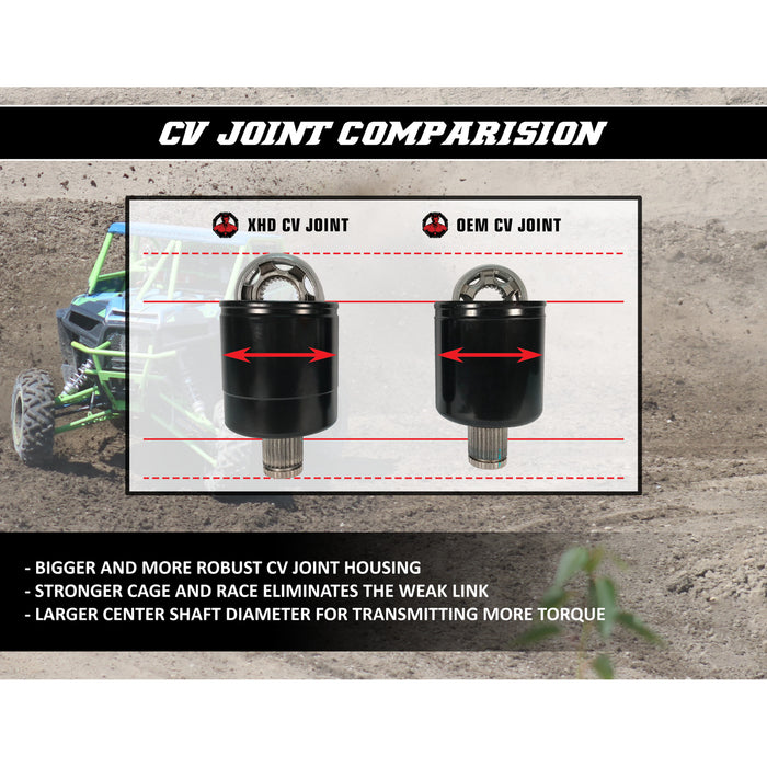 DEMON 0214-1498 PAXL-6058XHD Heavy-Duty X-Treme Axle Axle - X-Treme - Heavy-Duty - Front Left/Right - Polaris