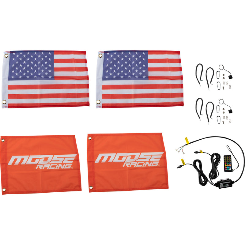 MOOSE OFFROAD 2040-3016 PQRCHSBTR122-PU Quick-Release Whip Lights Whip Lights - 24"