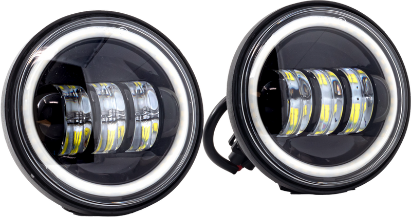 Letric Lighting Co 850-09638 LLC-LPL-BH 4.5" LED PASSING LIGHTS HALO BLACK