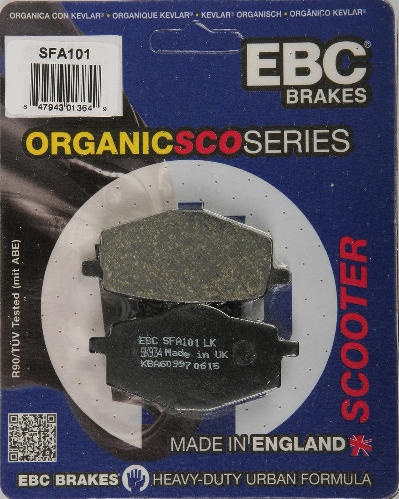 Ebc Brake Pads Organic - SFA101 Yamaha 50 / 125 Vino 1987-1992