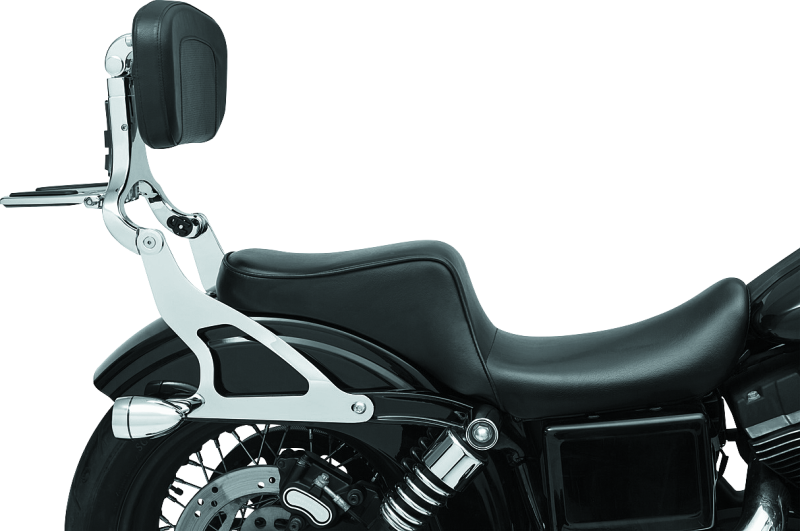 Kuryakyn 7095 Fixed Mounts Multi-purpose Driver/passenger Backrest 06-17 Dyna Models Chr (no Mount) - User 1