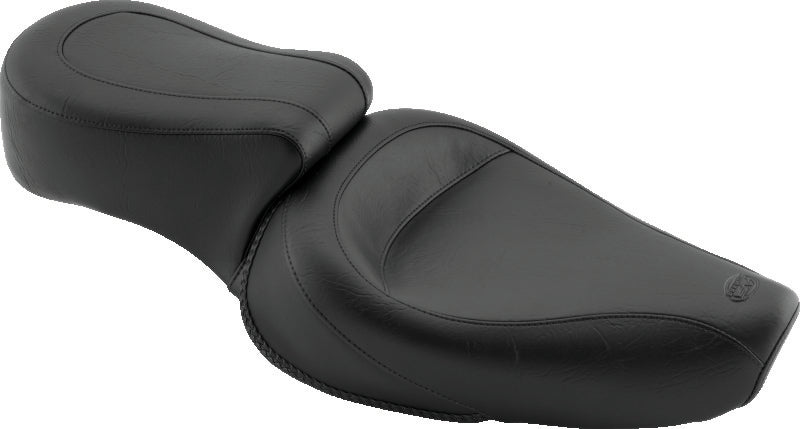 Mustang Motorcycle 75740 Mustang 82-03 Harley Sportster Standard Touring 1PC Seat - Black - Photo - Primary