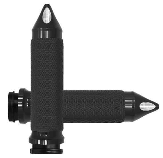 Avon FLY BY Wire Throttle Memory Foam Grip Black - MF-63-AN-FLY-SP For Harley Motorcycles 2008-2019