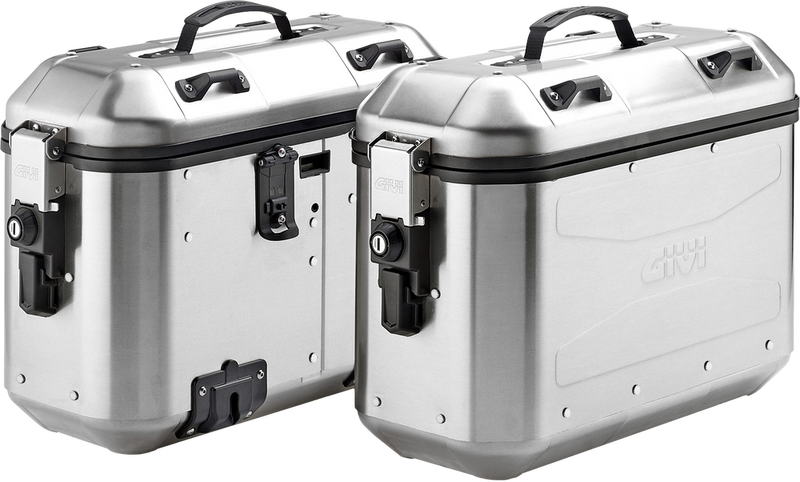 Givi 270-6581 DLMK36APACK2 DOLOMITI MONOKEY SIDE CASE 36L SILVER PAIR