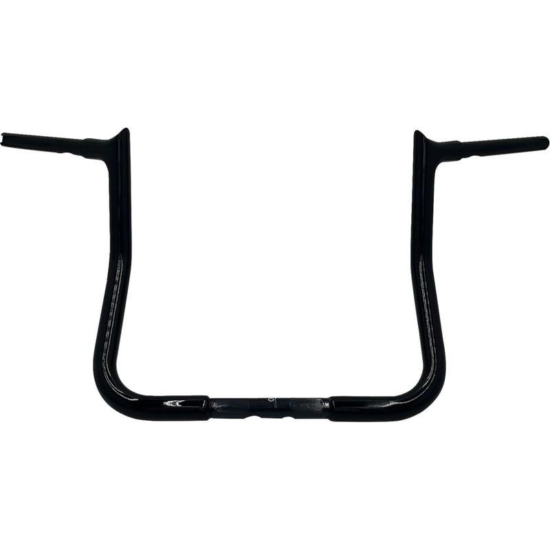 FAT Baggers INC. 1-1/4" EZ Install Pointed Top Handlebar Reduced Reach 13" Black - 905013-B For Harley Touring 2008-2025