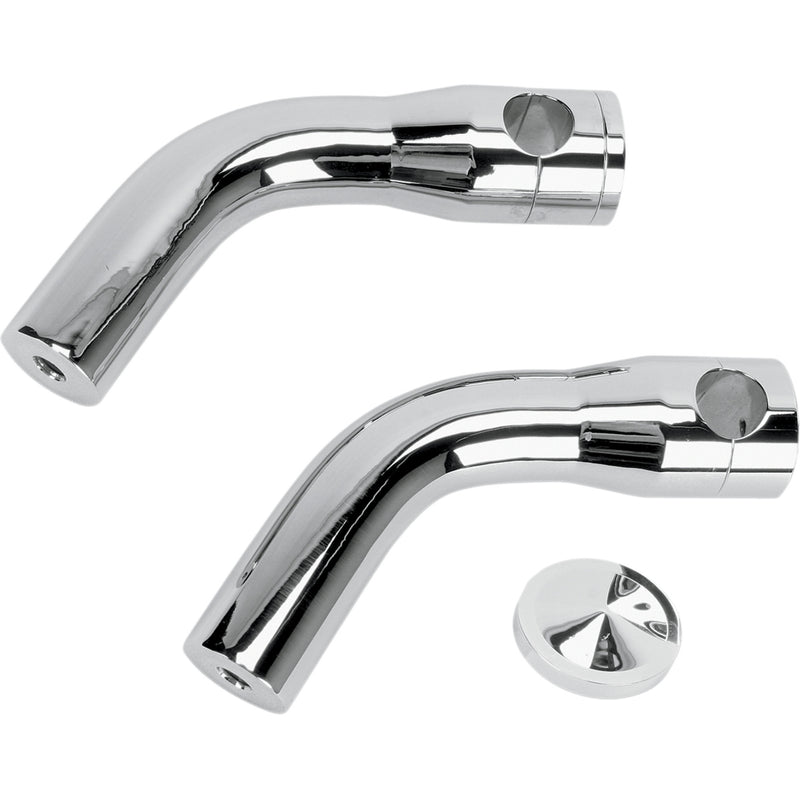 ACCUTRONIX DS243964 HRP1356-C Elite Custom Billet Aluminum Risers Risers - Pullback - 6" - Chrome