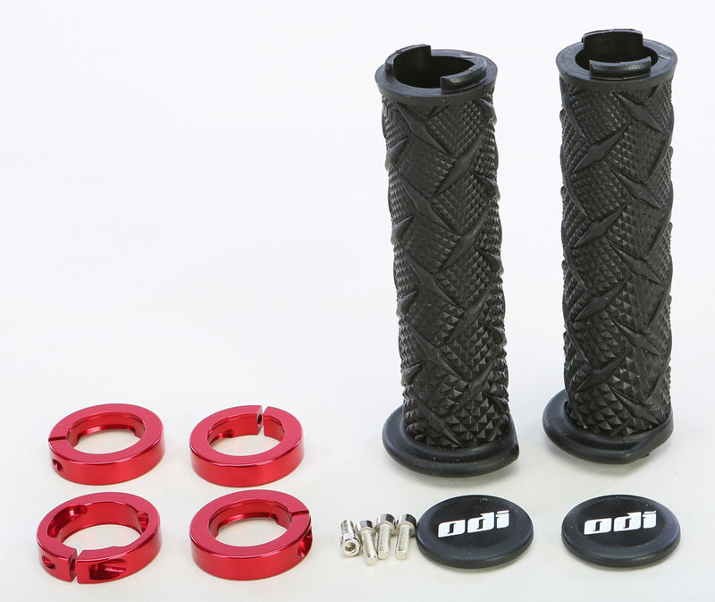 Odi 206-1250 J30XTB-R ATV X-TREME LOCKON GRIP BLACK/RED