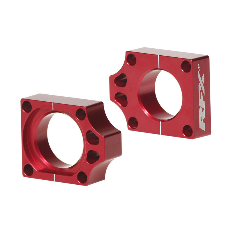 RFX Rear Axle Blocks RED - FXAB 10100 99RD Honda CR 125 / CR 250 / CRF 450 / CRF 250 2002-2018