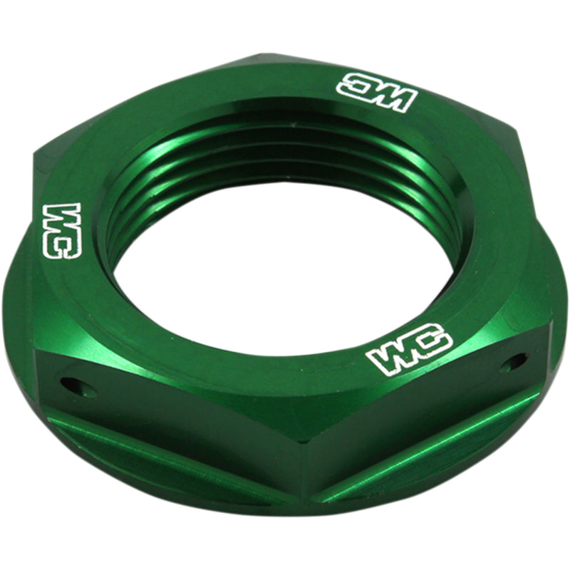 WORKS CONNECTION 0410-0247 24-338 Steering Stem Nuts Steering Stem Nut - Green - Kawasaki