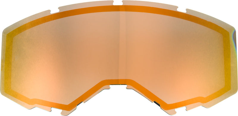 Fly Racing 37-5443 FLB-015 DUAL LENS W/O VENTS ADULT ORANGE MIRROR/SMOKE