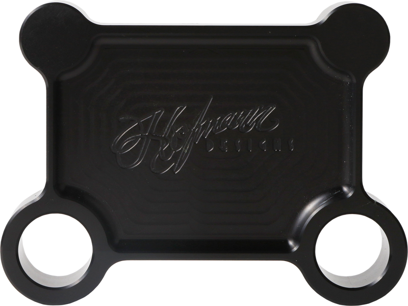 Hofmann Designs 563-04108 HDB-1017B H/D BILLET PULL BACK PLATE BLACK BATWING