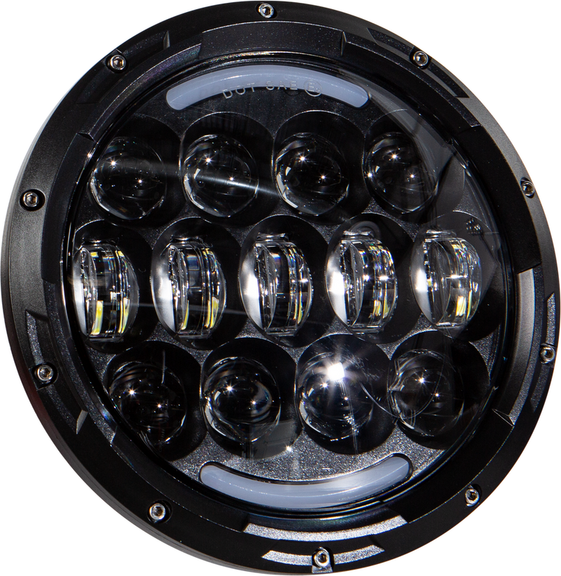 Harddrive 820-0360 820-0360 LED HEADLIGHT 7" 105W BLACK 5500/3000 LUMENS