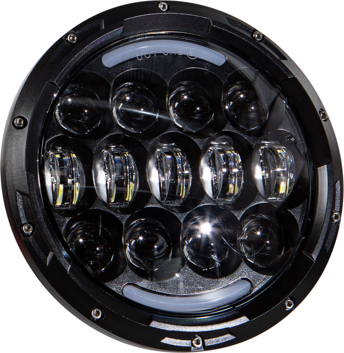 Harddrive 820-0360 820-0360 LED HEADLIGHT 7" 105W BLACK 5500/3000 LUMENS