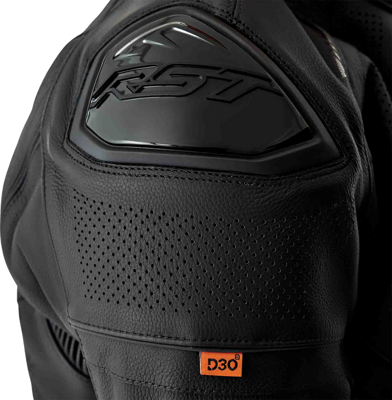 Rst 556-3605040 103605BLK-40 S1 D3O LEATHER JACKET BLACK SM