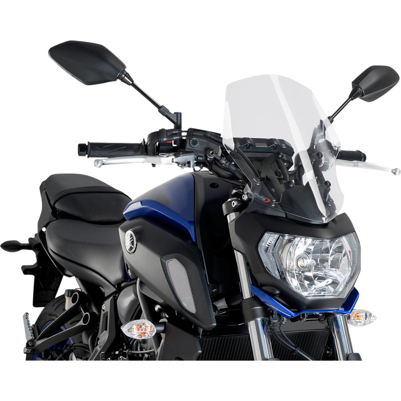 PUIG HI-TECH PARTS 2301-2751 9667W Z-Racing Windscreen Race Windscreen - 14-1/4" - Clear - Tour - Yamaha