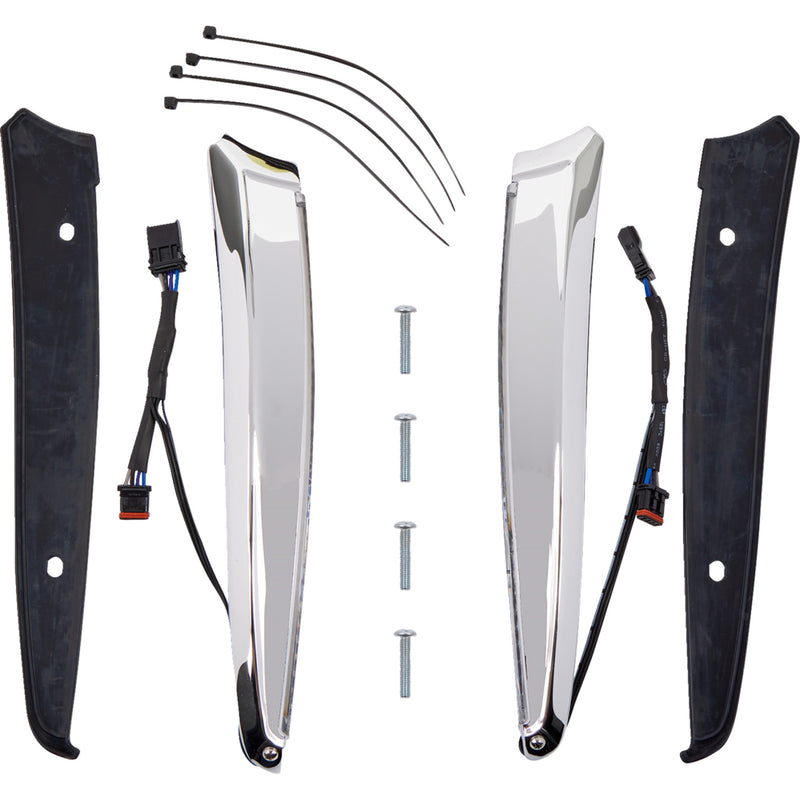 Ciro Horizon Windshield Trim - 11050 For Harley Road Glide 2015-2025