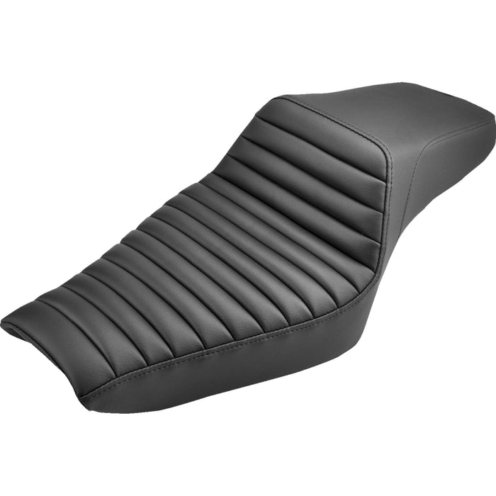 SADDLEMEN 0804-0649 807-03-171 Step-Up Seat — Front Tuck-n-Roll - Black - XL