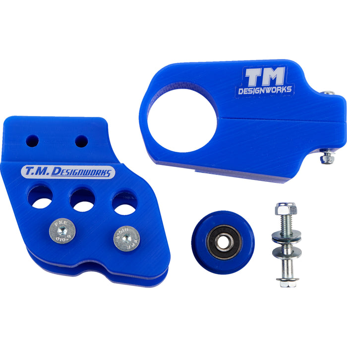 T.M. DESIGNWORKS 1231-1616 YCP-BAN-BU Chain Guide and Slider Kit Chain Guide/Slider - Banshee 350 - Blue