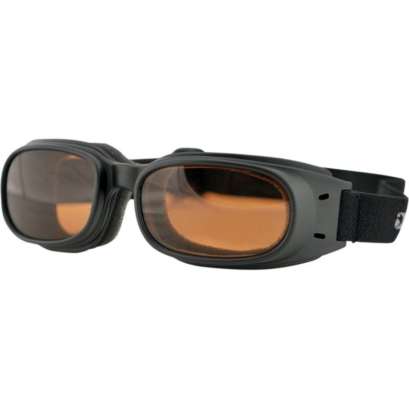 BOBSTER 2601-0879 BPIS01A Piston Goggles matte black - amber