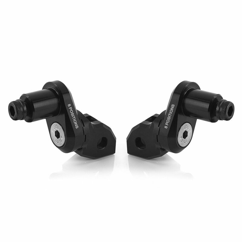 Rizoma 58-PE772B PE772B ECCESNTRIC FOOTPEG MOUNT KIT RIDER ADJUST BLACK PR