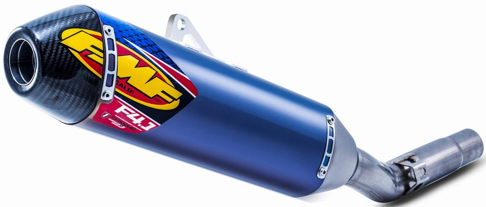 Fmf 79-40213 043373 FACTORY 4.1 RCT TITANIUM ANO SLIP-ON W/CARBON CAP