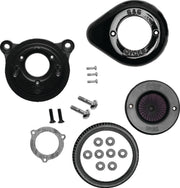 S&S Cycle 170-0720A 08-16 Touring/16-17 Softail Models Stealth Air Stinger Kit W/ Gloss Black Teardrop - Photo - Primary