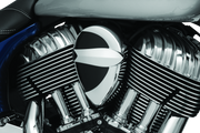 Kuryakyn 5697 Horn Cover John Shope Series Chrome - Photo - Primary