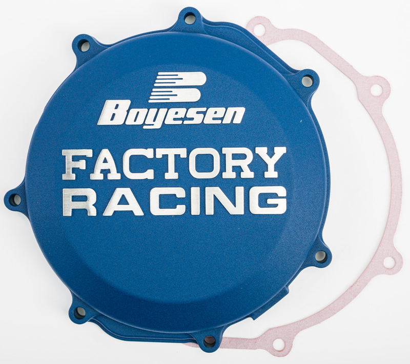 Boyesen Factory Racing Clutch Cover Blue - CC-38CL Yamaha YZ 450 / WR 450 2010-2023