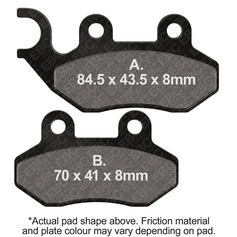 Ebc Brake Pads Double-H Sintered - SFA264HH Zero .0 2010-2012