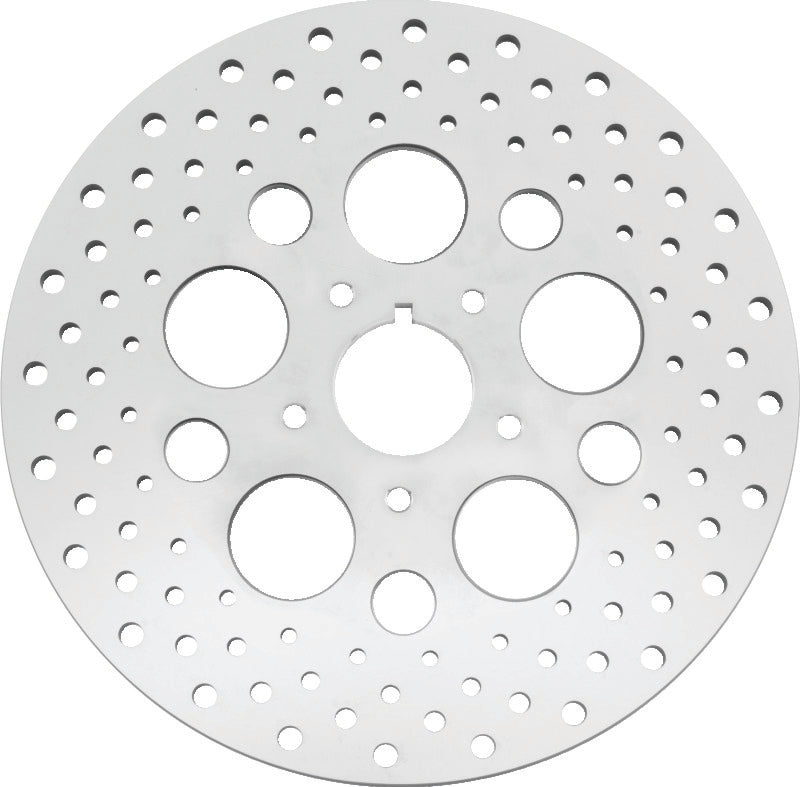 Bikers Choice 619915 84-99 Big Twin & XL 11.5 Inch Front Drilled Stainless Rotor Replaces H-D 44136-84 - Photo - Primary