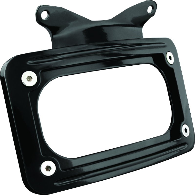 Kuryakyn 3147 Curved License Plate Mount Black - Photo - Primary
