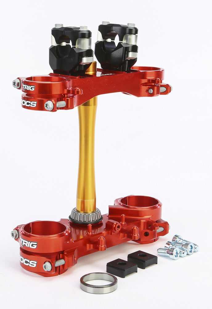 Xtrig Rocs Tech Clamp SET RED Honda 20MM - 501330101101 Honda CRF250R / CRF450R 2014-2017