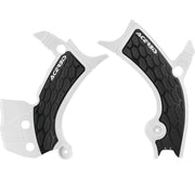 Acerbis 2689411035 16-19 Yamaha YZ250F/YZ450F/YZ250FX/YZ450FX/WR250F/450F Frame Guards- X-grip - White/black - Photo - Primary