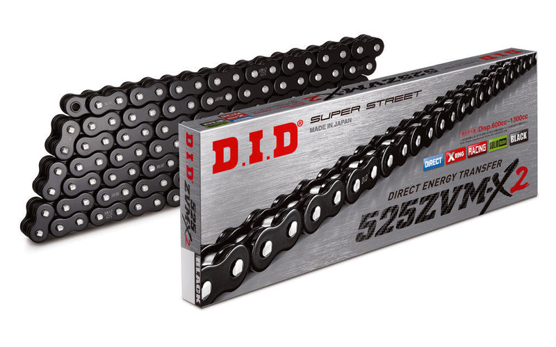 D.i.d 690-19130BK 525ZVMX2B130 CHAIN 525ZVM-X2 BK&BK-130ZB