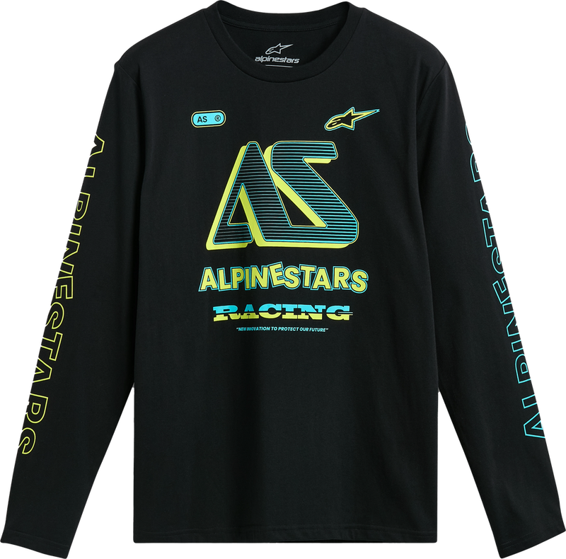 Alpinestars 482-76329L 1215-71100-10-L AYESS LS CSF TEE BLACK LG