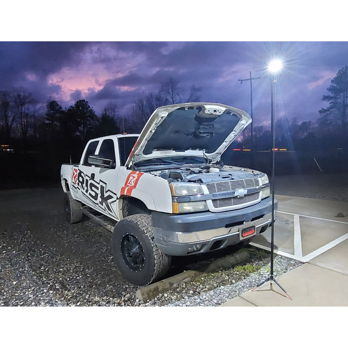 RISK RACING 3850-0567 12679 Fli-Pro 8' Telescoping Light with Removeable Flashlight & Wireless Remote Light - FLi-Pro - LED - 1200 Lumens - Telescoping with Wireless Remote Control/Removeable Flashlight
