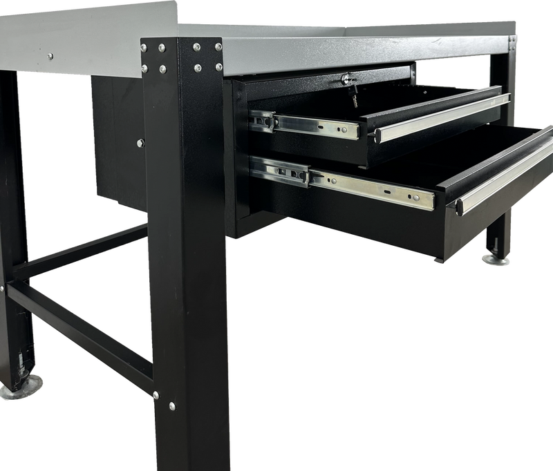 Ideal 27-1676 PWB-TC-1600-BLK PREMIUM WORK BENCH & TOOL CABINET 1 600 LBS. CAP.(XH-WB-